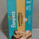Pampers Swaddlers Diapers, Size 2 (10-22 lbs), 84 Count, Fragrance Free, Hypoallergenic, Absorbent, Pediatrician Recommended, Skin Safe
