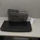 Overbed Table with Tablet and Phone Slot, Over Bed Desk with Arm Rests, Bed Table for Eating and Laptop, Working, Writing in Bed Couch