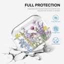 Maxjoy for AirPods Pro 3rd Generation Case, Clear AirPods Pro 3 Case for Women Girly Cute Soft AirPod Pro 3 Cover with Keychain Strap for AirPod Pro 3rd Gen Cover 2025, Colorful Flower
