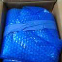 Hot Tub Spa Solar Bubble Cover Blanket for Round Inflatable Hot Tub Spa Pool Thermal Insulation Floating Bubble Wrap Covers (7 Ft)