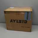 Ayleid Retractable Garden Hose Reel,1/2 in x 100 ft Wall Mounted Hose Reel, with 9- Function Sprayer Nozzle, Any Length Lock/Slow Return System/Wall Mounted/180Swivel Bracket (Grey)