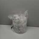 Sea Team Christmas Baubles Set Clear Plastic Shatterproof Multi-Size Decorative Christmas Baubles with Stuffed Delicate Decorations (25 Pieces, Gold)