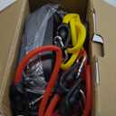 Push Up Board,Home Gym,Portable Exercise Equipment,Pilates Bar and 20 Fitness Accessories with Resistance Bands and Ab Roller Wheel,Full Body Workout at Home (Black)