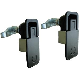 2Pcs Compression Latch Flush Sealed Lever Latch Trigger Lift and Turn Adjustable Grip Black