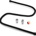 Stanbroil 1/2" OD x 3/8" ID 48" Non-Whistle Flexible Flex Gas Line Connector Kit for LP or NG Propane Fire Pit Hose and Fireplace