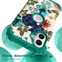 Hocase Heavy Duty Case for iPhone 17 6.3"", Teal Flowers