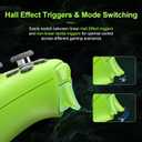 8BitDo Ultimate 2 Wireless Controller for Windows, Android,Steam Deck, TMR Joysticks, 1000Hz Polling Rate, Tactile/Hall Triggers, Motion Control, Programmable Back Paddle Buttons & L4/R4 Bumpers,Green