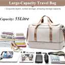 Extra Large Travel Duffle Bag,Carry on Overnight Weekend Bag with Shoes Compartment,Weekender Bags for Women for Travel Business Trips Sport Hospital
