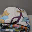 Summer Throw Blanket, 60"x80" Reversible Bohemian Flower Blanket, 100% Cotton Muslin Breathable Woven, Farmhouse Decorative Throw Blanket (Colorful Vine)