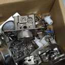 Ravinte 10 Pack 5 Pairs 1/2 inch Overlay Soft Close Hinges for Kitchen Cabinet Hinges Satin Nickel Hidden Hinges Stainless Steel Concealed Hinge self Closing