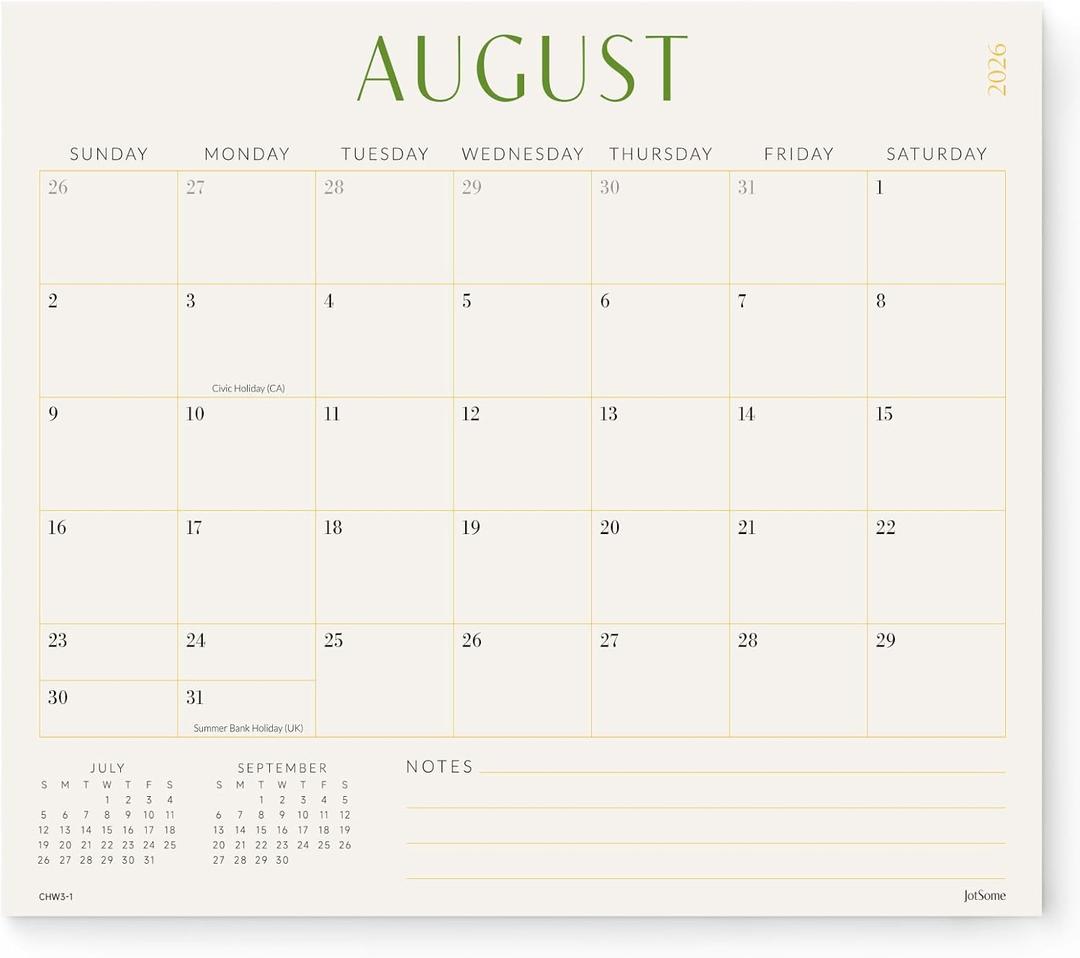 Jotsome Magnetic Calendar for Refrigerator 2026-2027, Monthly Fridge Calendar From July 2026 to December 2027 13x11 inch, Easy Organizing