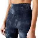 Kamo Fitness Ellyn High Waisted Yoga Shorts 6" Inseam Butt Lifting Tie Dye Soft Workout Pants Tummy Control (Medium)