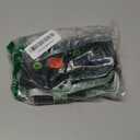 P Touch Label Maker Tape 12mm 0.47 Inch Laminated White/Black/Red/Blue/Yellow Replacement for Brother TZe Label Tape, for Ptouch Model PT-D200 D210 H100 1880, Colored Tape, 5-Pack