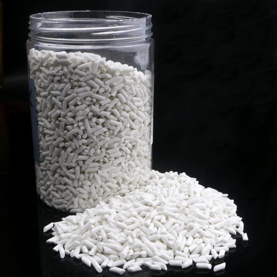 2 Pound Rock Tumbling Ceramic Filler Media 1/8" X 1/4" Small Cylinder Ceramic Tumbling Tumbler Media - 2 LBS for use in Rotating Tumblers