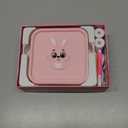 Kids Camera Instant Print with Silicone Cover, Dual Front and Rear Digital Cameras Toy for Toddler, Birthday for Boy Girl 3 4 5 6 7 8 9 10 11 12 Years Old (Pink)