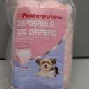 Ambreview Disposable Dog Diapers Female, Just Pull It Up, Doggie Diapers for Female Dogs, Strong Absorbency | Leak Proof, for Dogs in Heat | Elderly | Disabled, M 10 PCS