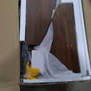 Tribesigns Round Dining Table Wood Kitchen Table for Dining Room Living Room, 39.37" Dining Table for 4 People, Farmhouse Dinner Table with Wooden Table Top and Legs (Brown),