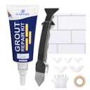 Grout Repair Kit - 6.35Oz Grout Filler, Fast Drying Sealer for Bathroom Shower, Kitchen Floor, Restore Tile Joints (Gray, 180g)