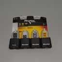 Master Lock Black Outdoor Key Lock, Heavy Duty Weather Resistant Padlock with Cover, Keyed Alike Padlocks for Outdoor Use, 4 Pack, M115XQLF