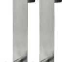 Shower Hooks Towel Hanger for Glass Door, Towel Hooks for Kitchen Bathroom Cabinets Cupboards, Stainless Steel Utility Hooks for Cabinets and Cupboards, Pack of 2, Silver