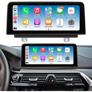 Wireless CarPlay/Android Auto 10.25 Inch Touchscreen for BMW 3/4 Series F30/F31/F32/F33/F34/F35/F36 (2013-2015) with NBT System, Car Radio Receiver, Multimedia, Bluetooth, Car Stereo