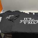 It's Game Day Y'all Football, Baseball, Basketball & Soccer T-Shirt (Women's M, Men's XL, Black)