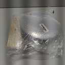 Rubtlamp 150Pcs Plastic Plates, Heavy Duty Clear Plates With Gold Rim, Hammered Gold Dinnerware Set Include 30 Dinner Plate, 30 Dessert Plate, 90 Plastic Silverware