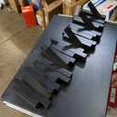  Umbra Sticks Wall-Mounted Coat Rack Rail Hook with 5 Retractable Pegs – Modern, Space-Saving Storage Organizer, Black