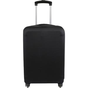 Explore Land Travel Luggage Cover Suitcase Protector Fits 18-22 Inch Case (Black, S)