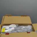 Homemate Electric Heated Blanket Queen Size - 84"x90" Heating Blanket Queen Size Dual Control 1/2/4/6/8 Hours Auto-Off 10 Heat Level Over-Heat Protection Soft Flannel Sherpa ETL Certification (Light Grey (Striped))