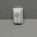 Outlet Extender with Night Light, HANYCONY Multi Plug Outlet, USB Wall Charger Surge Protector 4 USB Ports(1 USB C), Power Strip Electrical Outlet Splitter Expander for Home Office Dorm Room, ETL (White)
