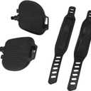 Fockety Exercise Pedals with Straps, 9/16 or 1/2, Spin Cycling Bike, Indoor Exercycle Bike, Stationary Recumbent Replacement Parts (1/2in Thread)