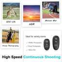 Remote Shutter Release for Canon EOS R, RP, 850D, T7, 5D Mark IV, Fujifilm XT-3, X-T30 II - Wireless Camera Remote Control - Replaces Canon RS-80N3, RS-60E3, Fuji RR-100, Olympus RM-CB2