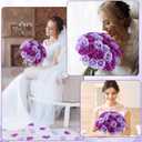 36 Pcs Lilac, Purple Artificial Roses with Long Stems