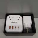 DOACE 2000W Voltage Converter US to Europe - 220V to 110V Converter for European Travel, Power Converter Adapter Combo with 2 PD/QC & UK/AU/US/IT/European Travel Plug Adapters for Hair Dryer Phone