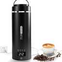 Travel Kettle, Portable Electric Kettle with 4 Temperature Controls, 304 Stainless Steel with Auto Shut-off, Black (120V)