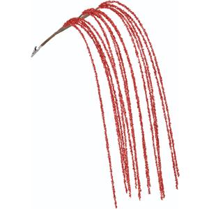 KI Store Red Dripping Sequin Christmas Tree Picks Spray 6pcs Cascading Christmas Picks for Xmas Tree Garland Decorations