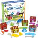 Learning Resources Sorting Surprise Pirate Treasure - 30 Pieces, Ages 3+ Color, Sorting & Matching Skills Toy, Fine Motor Skills Toys for Toddlers, Preschool Learning Toys