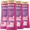 Caress Body Wash for Women, Peony & Almond Blossom, Shower Gel Moisturizing Body Wash for Fresh, Smooth Skin To Soothe and Unwind, 20 fl oz, (Pack of 3)