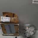 12V Fan RV|Truck Cooling Heavy Duty 8" Metal Car Fan Bus|Boat|Forklift|Car|Camper|Lawn|Mower|Tractor 2-Speed Silver