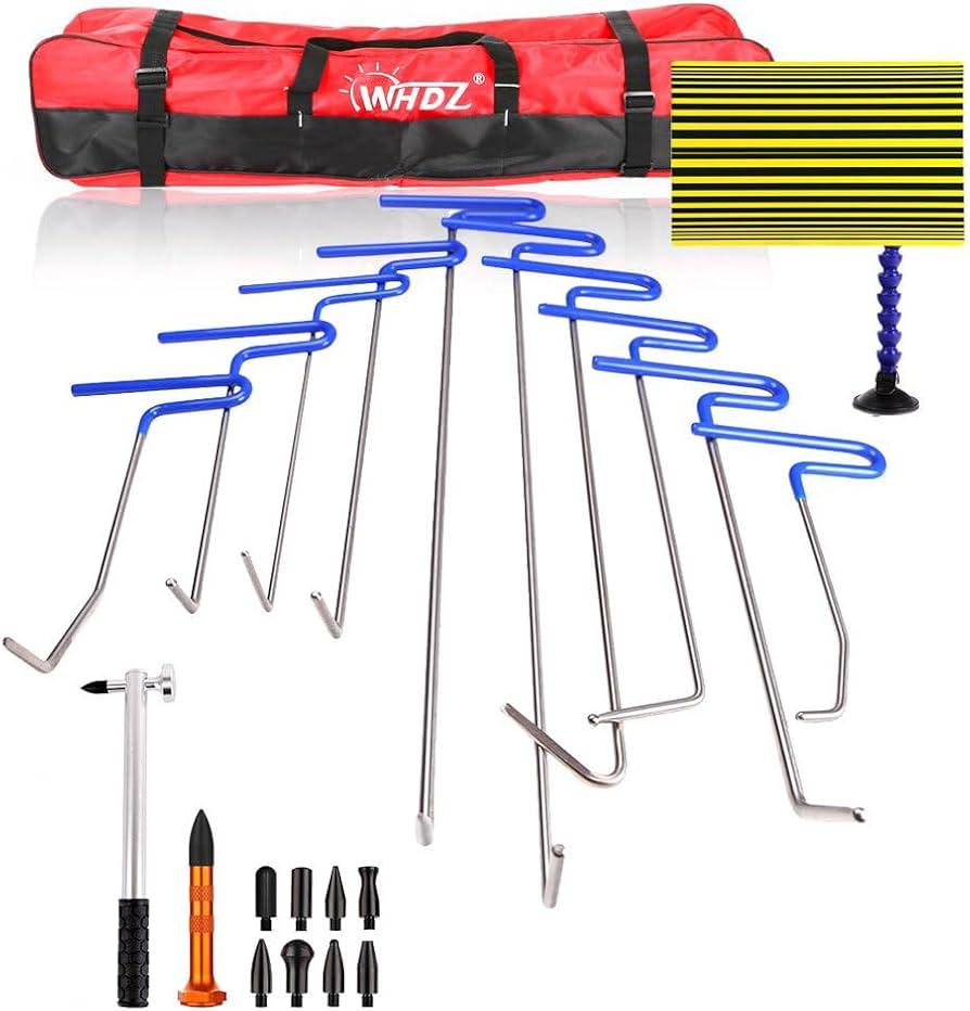 WHDZ Paintless Dent Repair Rods Kit Car Dent Remover Kit