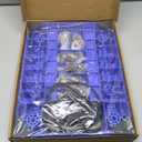 Ronlap Folding Hand Truck, Foldable Moving Dolly Cart with Wheels 500lbs Heavy Duty Luggage Cart Portable Hand Cart Collapsible Dolly with 6 Wheels & 2 Ropes for Airplane Travel House Moving, Blue