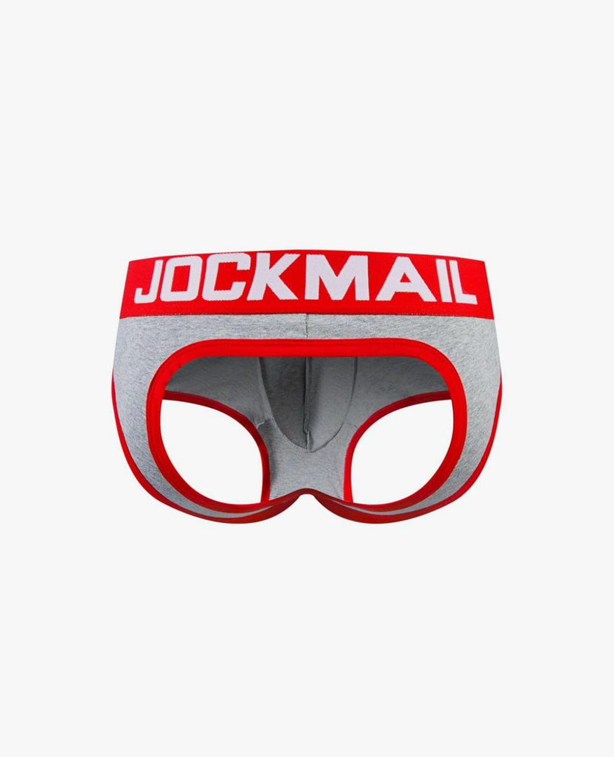 JOCKMAIL Mens Jockstrap Cotton Briefs Breathable Athletic Underwear for Athletic Supporter, M 