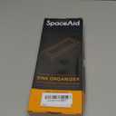 SpaceAid Drying Neat Instant Dry Sink Caddy Organizers, Kitchen Sponge Soap Holder Dispenser, Countertop Fast Drying Counter Tray Rack (Bamboo, Gray)