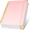 Hardcover Spiral Notebook Journal 8.5 x 11,300 Pages College Ruled Notebook, Lined Thick Journals for Women Men,A4 Thick Spiral Journal for Writing,110GSM Paper, Spiral Notebooks for Work School Pink