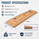 Transfer Board, 29.5 in Wooden Slide Board for Transferring, Patient Transfer Board for Wheelchair, Bed, Chair, Sofa & Commode, 2 Cutout Handles, 440 lb Capacity
