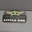 Open Road Brands Disney Star Wars: The Mandalorian Baby Yoda Force is Strong with This Little One Hanging Wood Wall Decor - Grogu, The Child