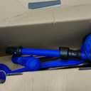 Blue Mini 3 Wheel Scooter for Kids Lean-to-Steer with LED Light-Up Wheels, Adjustable Handlebar, Wide Anti-Slip Deck, Smooth PU Wheels, Rear Foot Brake Toddler Scooter for Ages 2+