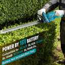 Hedge Trimmer Compatible for Makita 18V BatteryCordless Electric Hedge Trimmer with 1600RPM Brushless Motor, 22'' Dual-Action Blade with 3/5'' Cutting Capacity (NO Battery)
