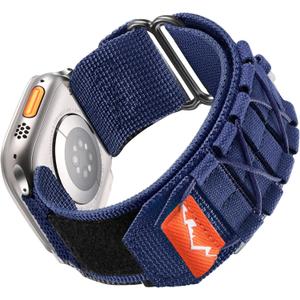 Odbeai Band Compatible with Apple Watch Ultra 2/Ultra Bands 49mm for Men, Rugged Band Compatible with Apple Watch Band 44mm 45mm 46mm 42mm, Nylon Strap for iWatch SE 2/SE/Series 10/9/8/7/6/5/4/3/2/1 (Blue) Odbeai Band Compatible with Apple Watch Ultra 2/Ultra Bands 49mm for Men, Rugged Band Compatible with Apple Watch Band 44mm 45mm 46mm 42mm, Nylon Strap for iWatch SE 2/SE/Series 10/9/8/7/6/5/4/3/2/1 (Blue)